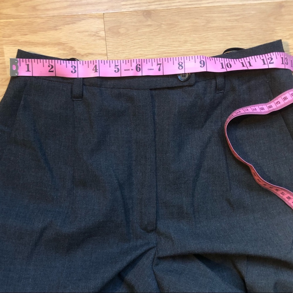 Jil Sander Fleeced Wool Charcoal Grey Trouser Pants - Picture 9 of 13